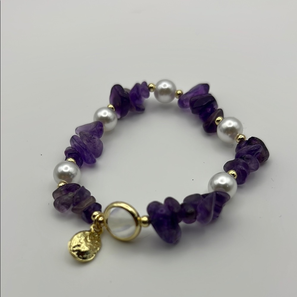 7 Chakra Amethyst Bracelet